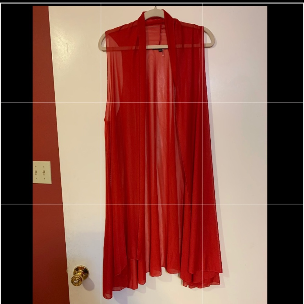 Lior sheer long vest